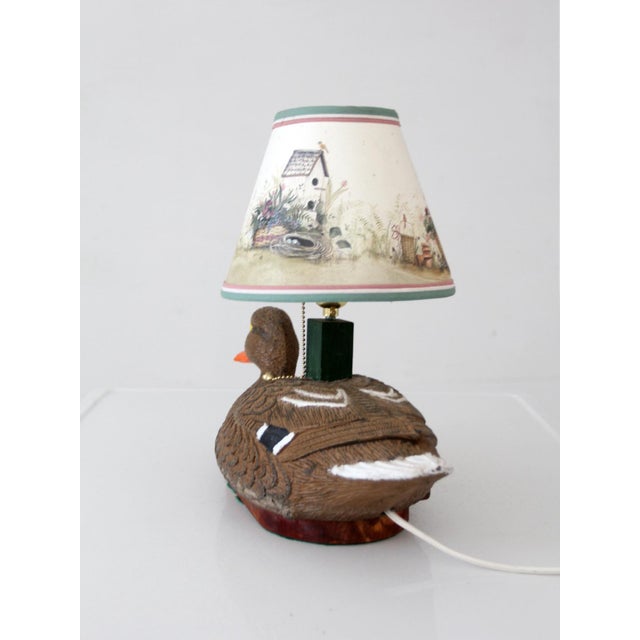 Vintage Mallard Duck Decoy Table Lamp For Sale - Image 12 of 14