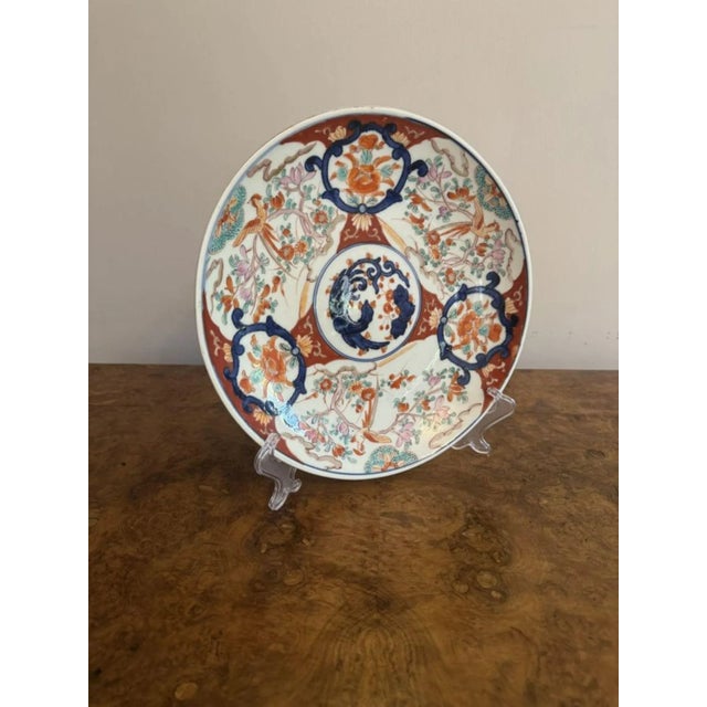 Antique Japanese Imari Plate, 1900 For Sale - Image 3 of 5