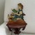 Wood Vintage Hand Painted Folk Art Wooden Kitchen Shelf Featuring Girl Baking With Dog For Sale - Image 7 of 10