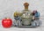 Original Mid-Century Barware Serving Decanter & Shot Glasses Set Includes Blown Glass Decanter w/ Stopper, 6 Shot Glasses...
