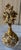 Glass Mid-Century Hollywood Regency Matson 24k Gold-Plated Floral Perfume Bottle For Sale - Image 7 of 7