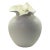 Ashley Childers for Global Views Charlotte Matte White Sculptural Italian Ceramic Vase For Sale