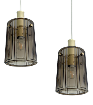 Vintage Pendant Lights in Glass from Glashütte Limburg, 1970s, Set of 2