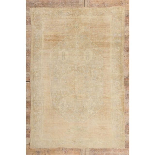 Vintage Turkish Oushak Rug, 06'03 X 09'03 For Sale - Image 10 of 10