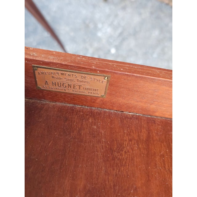 Alexandre Hugnet Kingwood and Tulipwood Parquetry Gilt Bronze Tea Table, Circa 1880s For Sale - Image 14 of 14