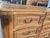 Rustic European 19th Century Carved Bell Flower European 3 Draw Chest Commode Dresser Brass Pull For Sale - Image 3 of 12