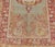 Turkish Oushak Vintage Rug With Floral Medallion Design in Red and Light Blue For Sale In Atlanta - Image 6 of 13