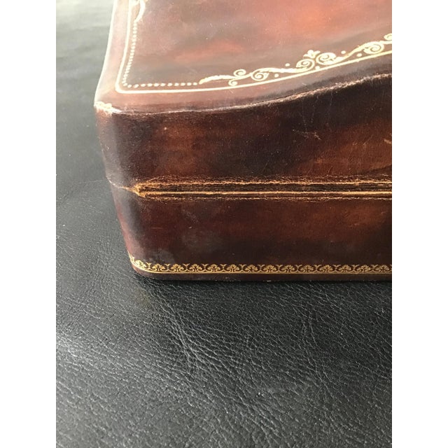Italian 1960s Italian Leather Box For Sale - Image 3 of 12