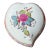 Vintage Herend Porcelain Heart Trinket Box For Sale