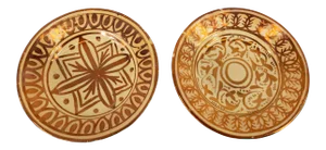 Late 19th Century Hispano Moresque Luster Ware Majolica Plates - Set of 2