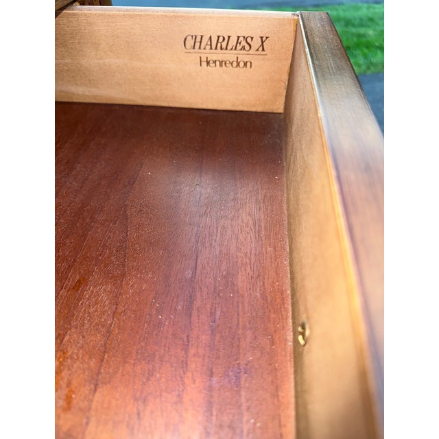 Traditional 1990s Henredon French Regency "Charles X" Burl Wood Bedside Chests - A Pair For Sale - Image 3 of 11