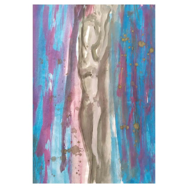 Contempologyc, Velature, Original Tempera on Paper, 2020 For Sale