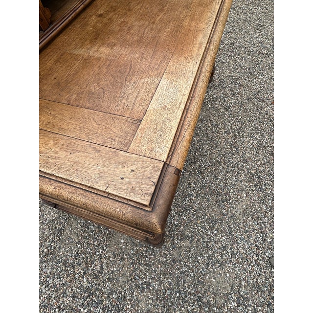 French Oak Antique Writing Desk For Sale - Image 9 of 18