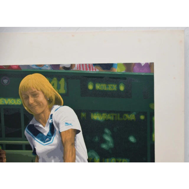 Late 20th Century Martina Navratilova Signed Serigraph by Rick Rush C.1985 For Sale - Image 5 of 9
