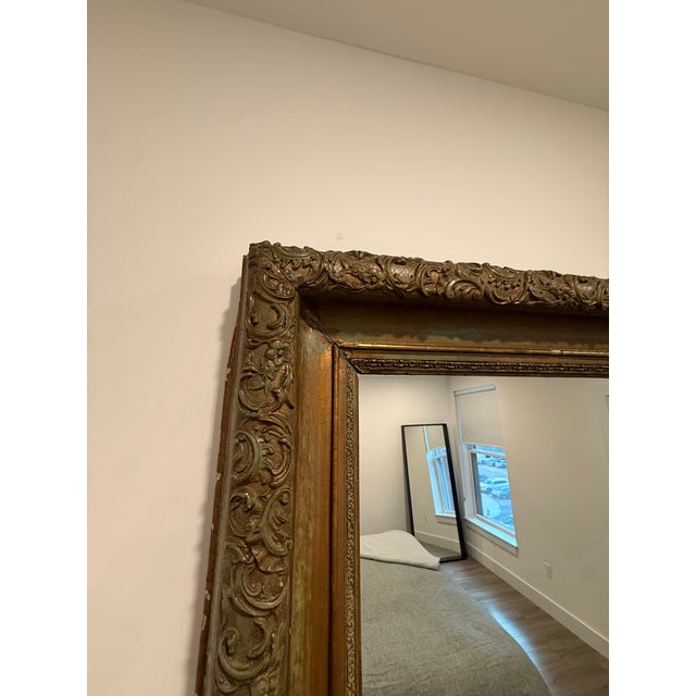Mid 19th Century 19th-Century French Hand-Carved Mirror For Sale - Image 5 of 5
