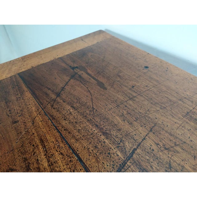 Rustic Brown Walnut Table For Sale - Image 16 of 18