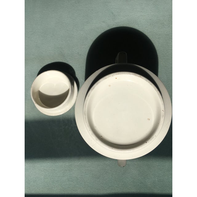 Early 20th Century Castle Scene Brown Transfer-Ware Sugar Canister For Sale - Image 10 of 13