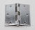 Set of 4 Mid 20th Century Chrome Plated 3 X 3 Brass Butt Hinges For Sale - Image 4 of 7