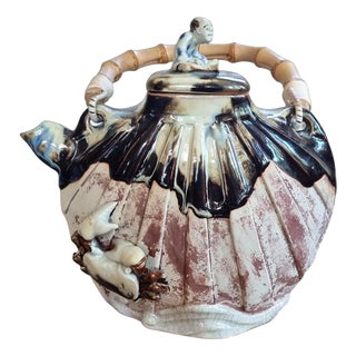 Antique Meiji Japanese Sumida Teapot from Inoue Ryosai Ii For Sale