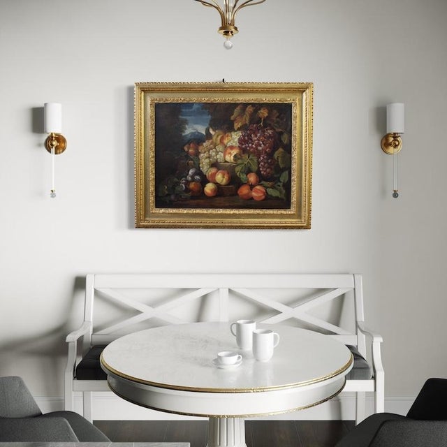 Italian Artist, Still Life with Fruit, 1670, Oil on Canvas, Framed For Sale - Image 6 of 16
