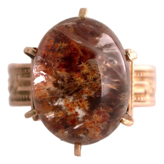 Late 19th Century Lodalite in a Victorian Ring Mounting, Size 6.5 For Sale