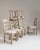 Set of Six 1970s French Beige Oak Dining Chairs with Upholstered Seats For Sale - Image 15 of 15