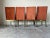 Set of Four Mid- Century Brass & Orange Velvet Chenille Dining Chairs by Milo Baughman for Dia For Sale - Image 10 of 12