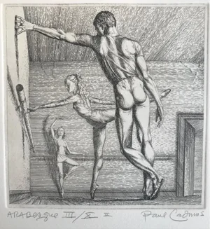 Paul Cadmus Arabesque Ballet Etching