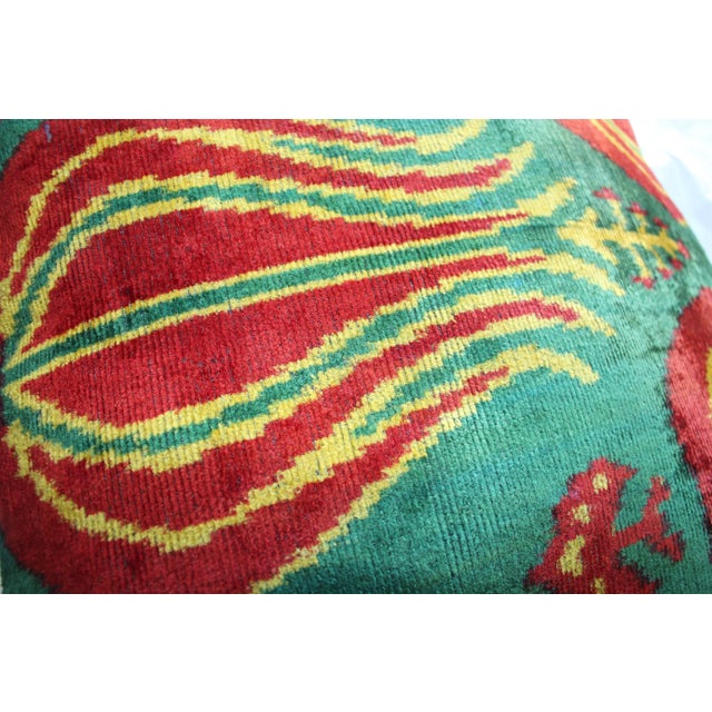 2020s Contemporary Bohemian Multi Color Hand Knotted Pillow For Sale - Image 5 of 8