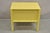 Decca Yellow Grasscloth Raffia Wrapped Parsons Bedside End Table Nightstand For Sale - Image 11 of 12