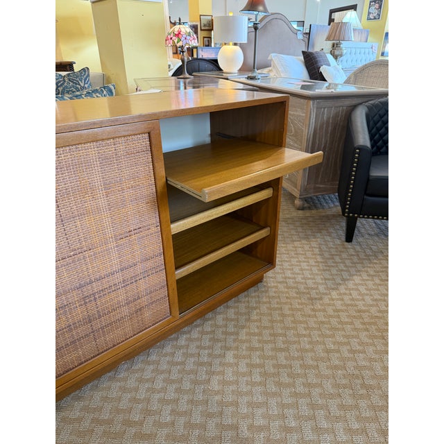 Wood Mid-Century Modern Harvey Probber Mahogany and Cane Credenza For Sale - Image 7 of 12