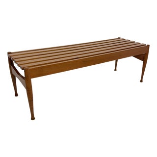Wooden Bench by Gio Ponti for Fratelli Reguitti, 1960s For Sale