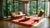 Splendid Red Background With Palmtrees in a Floral Design Antique Chinese Art Deco Rug For Sale - Image 15 of 15