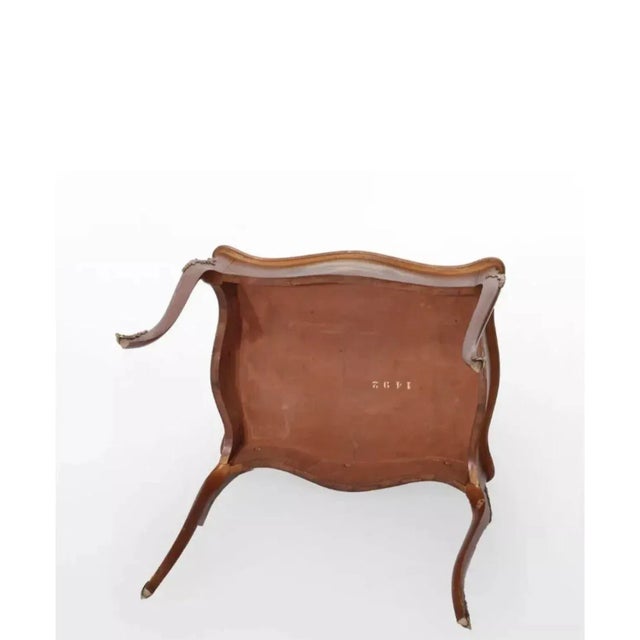 Bronze Antique Vernis Martin Paint Decorated Parlor Table With Bronze Ormolu Mounts Circa 1900 For Sale - Image 8 of 9