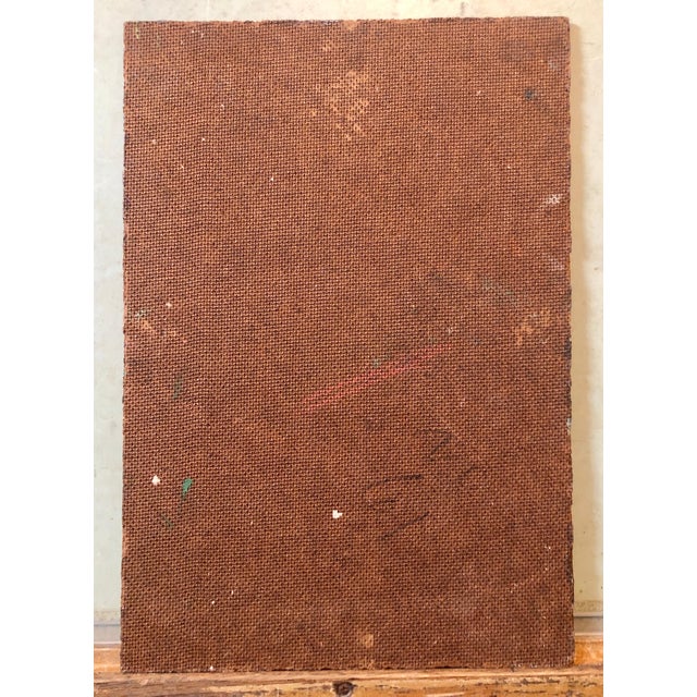 Red Abram Tromka, Rare Polish American 1930s Oil Painting Painting WPA Russian Babushka Jewish Art For Sale - Image 8 of 8