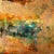 Patina by Brian O'Neill | Acrylic with resin copper and 24 K gold leaf on panel abstract landscape For Sale