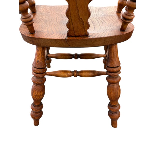 Mid 19th Century Yorkshire Windsor Arm Chairs - a Pair For Sale - Image 11 of 11