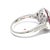 Mid 20th Century Vintage Platinum 3.17cts Old Euro Cut Diamond and 1.19cts Ruby Halo Ring, Size 6.5 For Sale - Image 5 of 11
