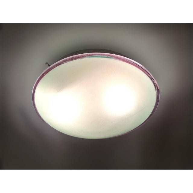 1960s Purple Murano Flush Mount For Sale - Image 11 of 12