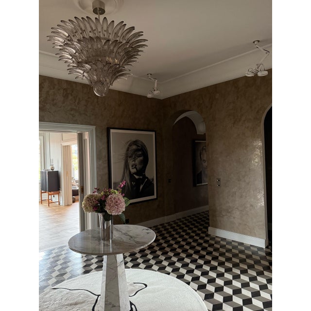 Murano Chandeliers with Feather Prisms, 2010, Set of 2 For Sale - Image 9 of 10