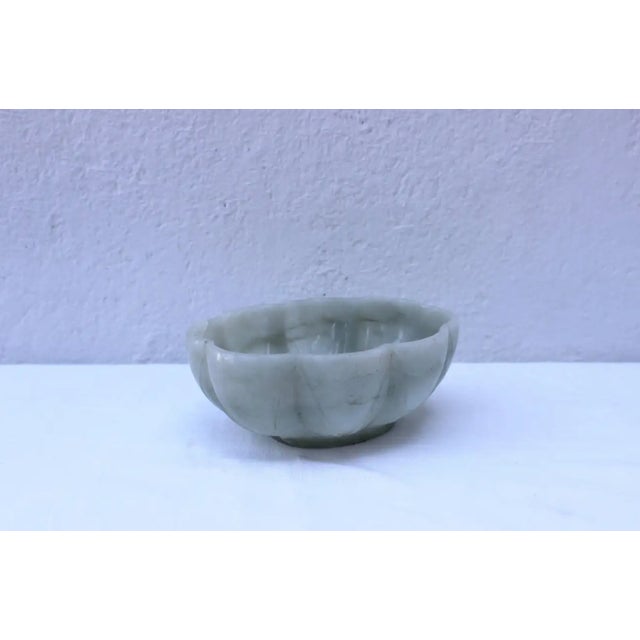 Chinese Mid 20th Century Chinese Jadeite Hardstone Bowl For Sale - Image 3 of 8
