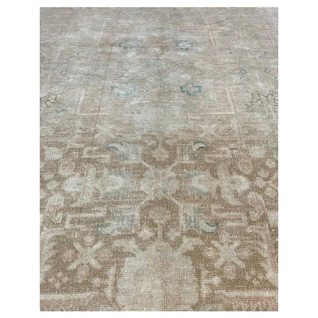 1950s Old Persian Tabriz Runner Rug 5 X 13 For Sale - Image 10 of 12