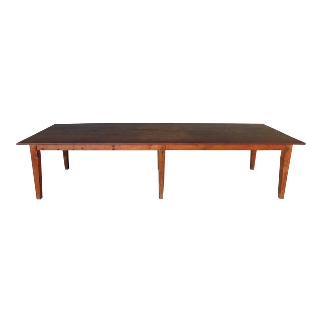 Antique Barn Wood Shaker Style Farm Dining Table 129 5 L Chairish