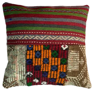 Vintage Turkish Kilim Cushion Cover, 1970