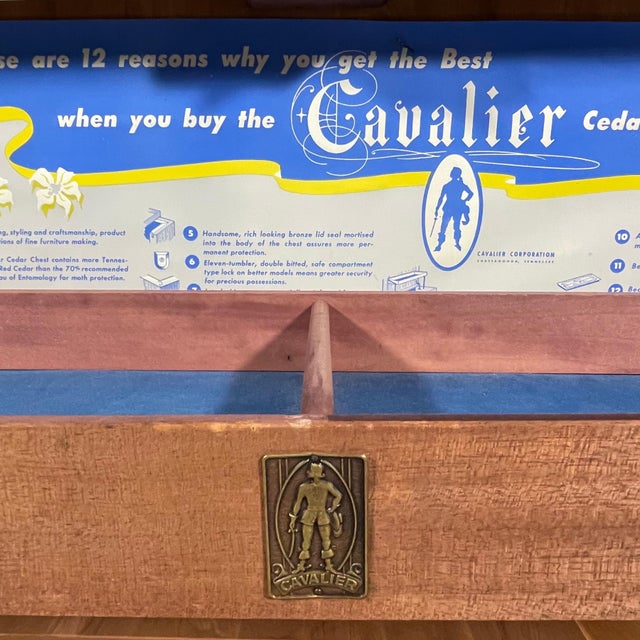 Brown Cavalier Waterfall Art Deco Flame Mahogany Cedar Blanket Chest For Sale - Image 8 of 11