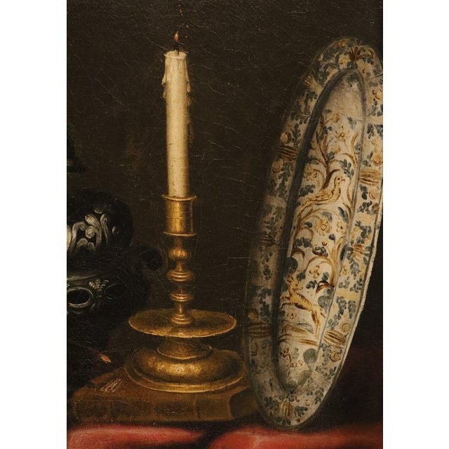 Antonio Tibaldi, Still Life 1670, Oil on Canvas For Sale - Image 6 of 15