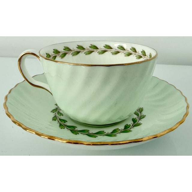 Ceramic Tea/Coffee Set for 12 by Minton Cheviot From 60's For Sale - Image 7 of 10