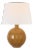 Thomas O'Brien by Visual Comfort Signature Ponteil 17" Table Lamp in Crackled Sienna with Linen Shade For Sale