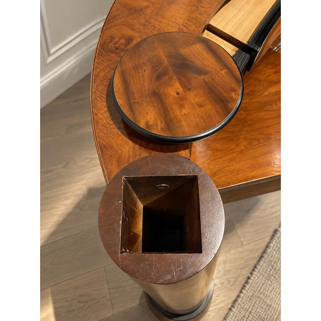 1990s Century Furniture Biedermeier-Style Oval Desk For Sale - Image 13 of 15