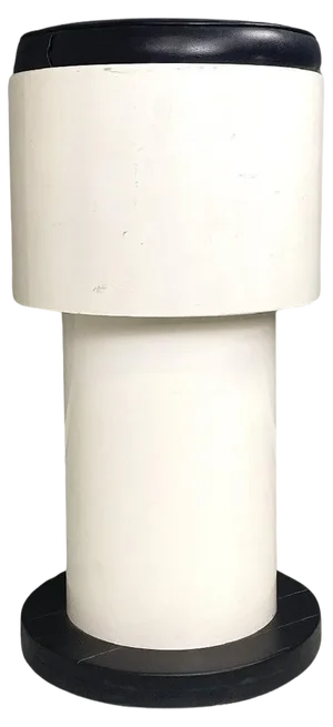 Italian Space Age Black and White High Bar Stool, 1960s